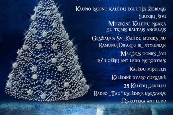 Kalėdų eglutės įžiebimo šventė Raudondvario dvare!