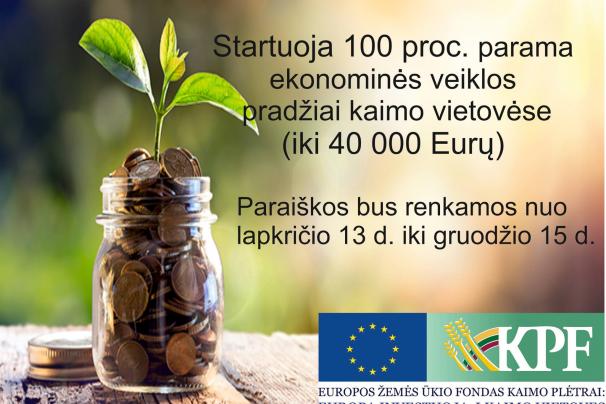 Svarbi informacija tiems, kurie nori pradėti verslą kaimo vietovėse