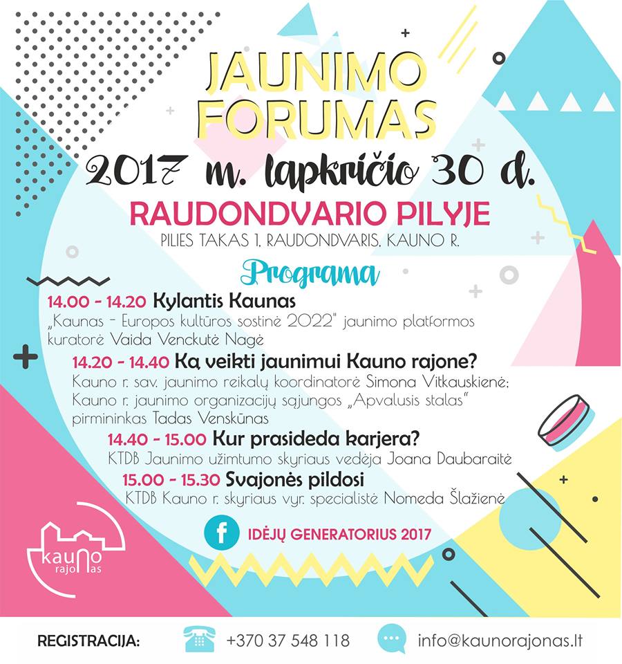 Kvietimas Kauno rajono jaunimui